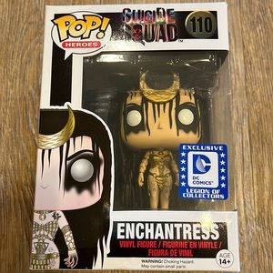 Enchantress Funko Pop NIB.  This is a DC Comics Legion of Collectors exclusive!
